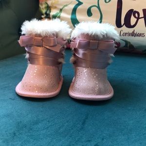 Adorable pink boots
